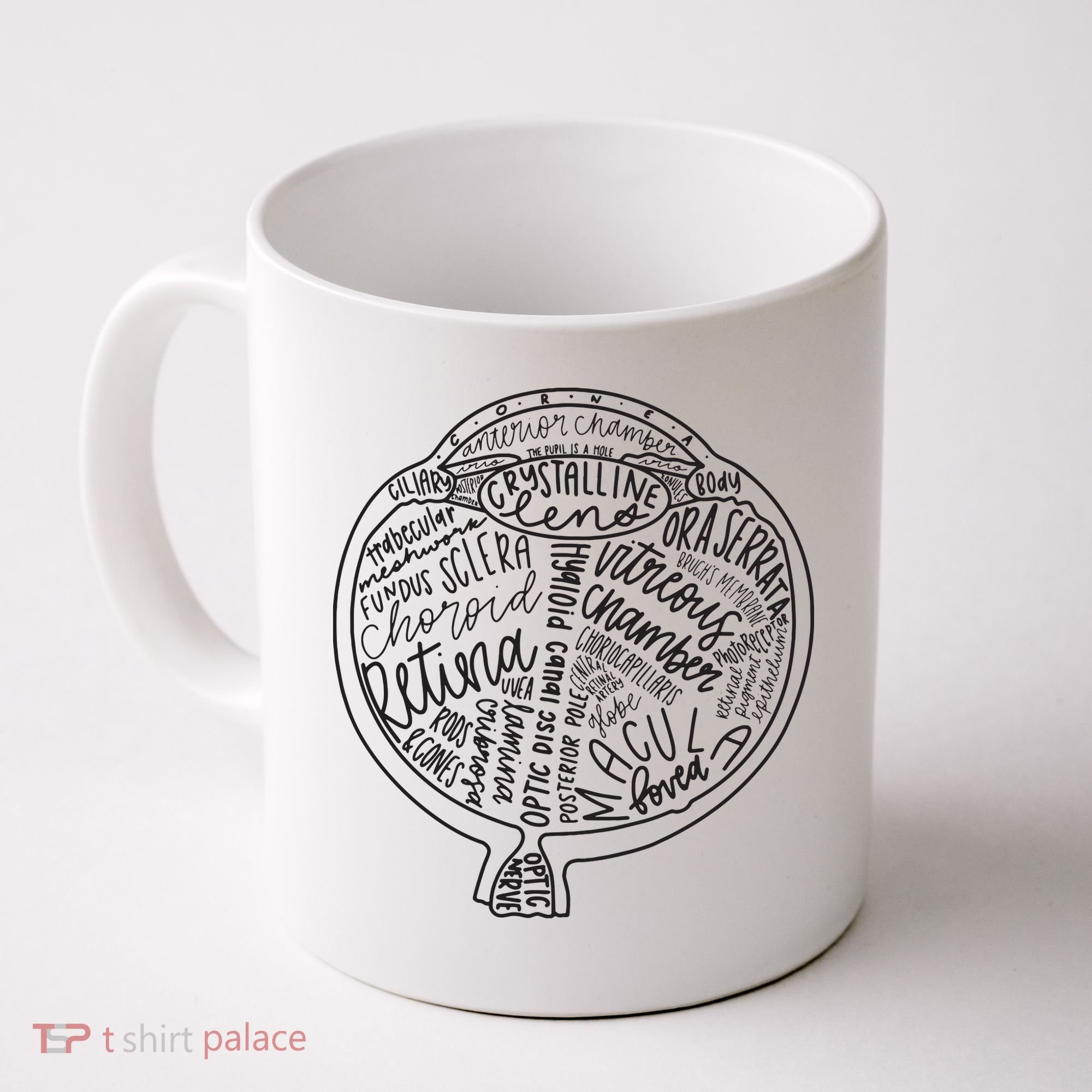 Optometrist Retina Tech Eyeball Anatomy Optician Eye Doctor Coffee Mug