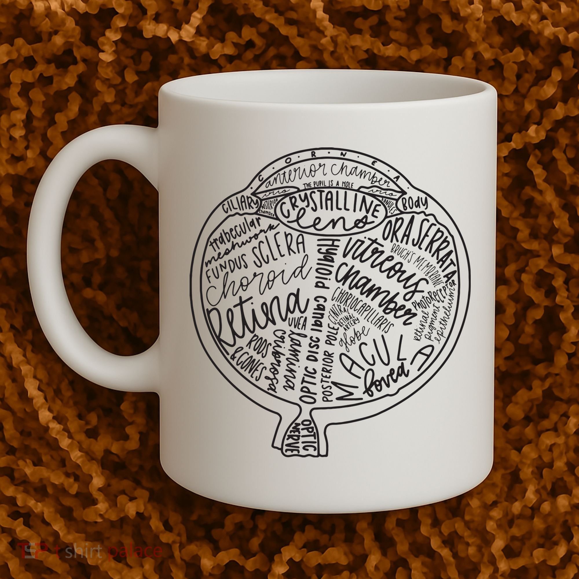 Optometrist Retina Tech Eyeball Anatomy Optician Eye Doctor Coffee Mug