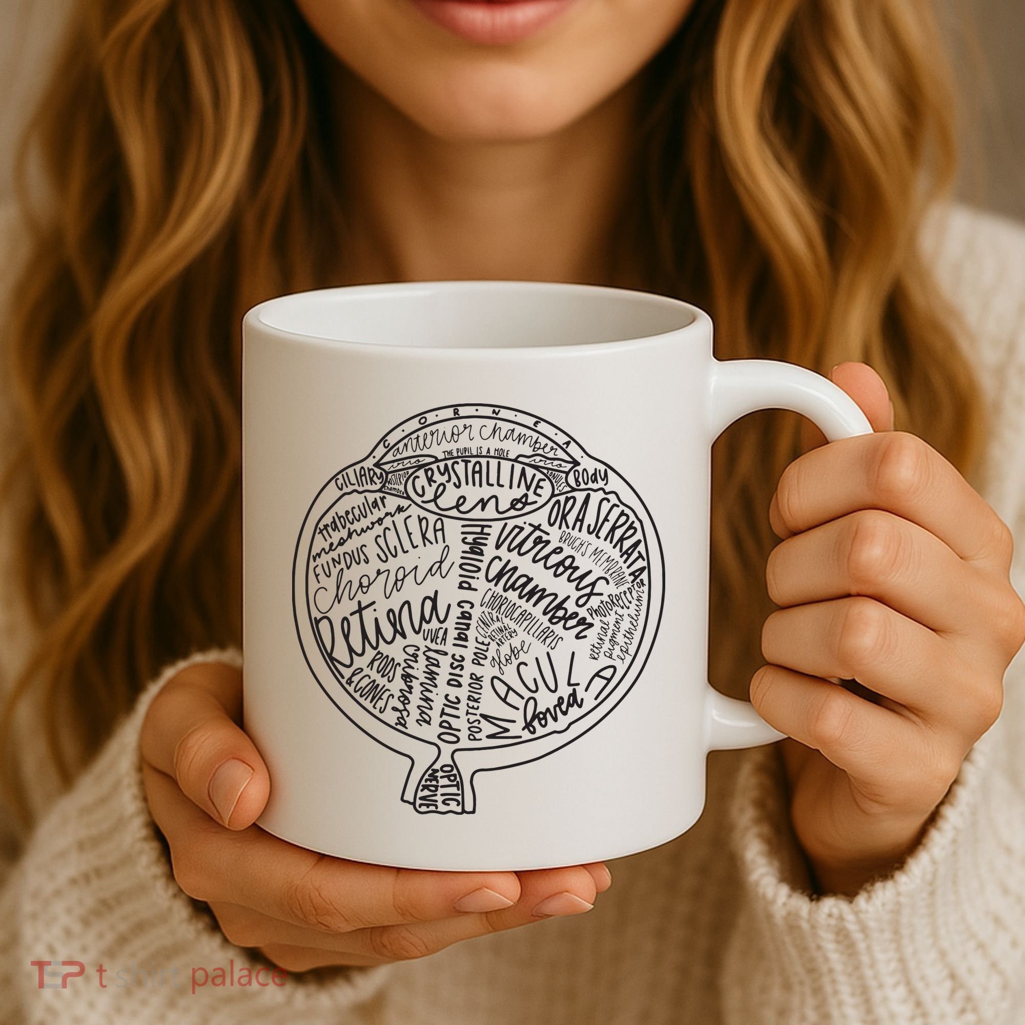 Optometrist Retina Tech Eyeball Anatomy Optician Eye Doctor Coffee Mug