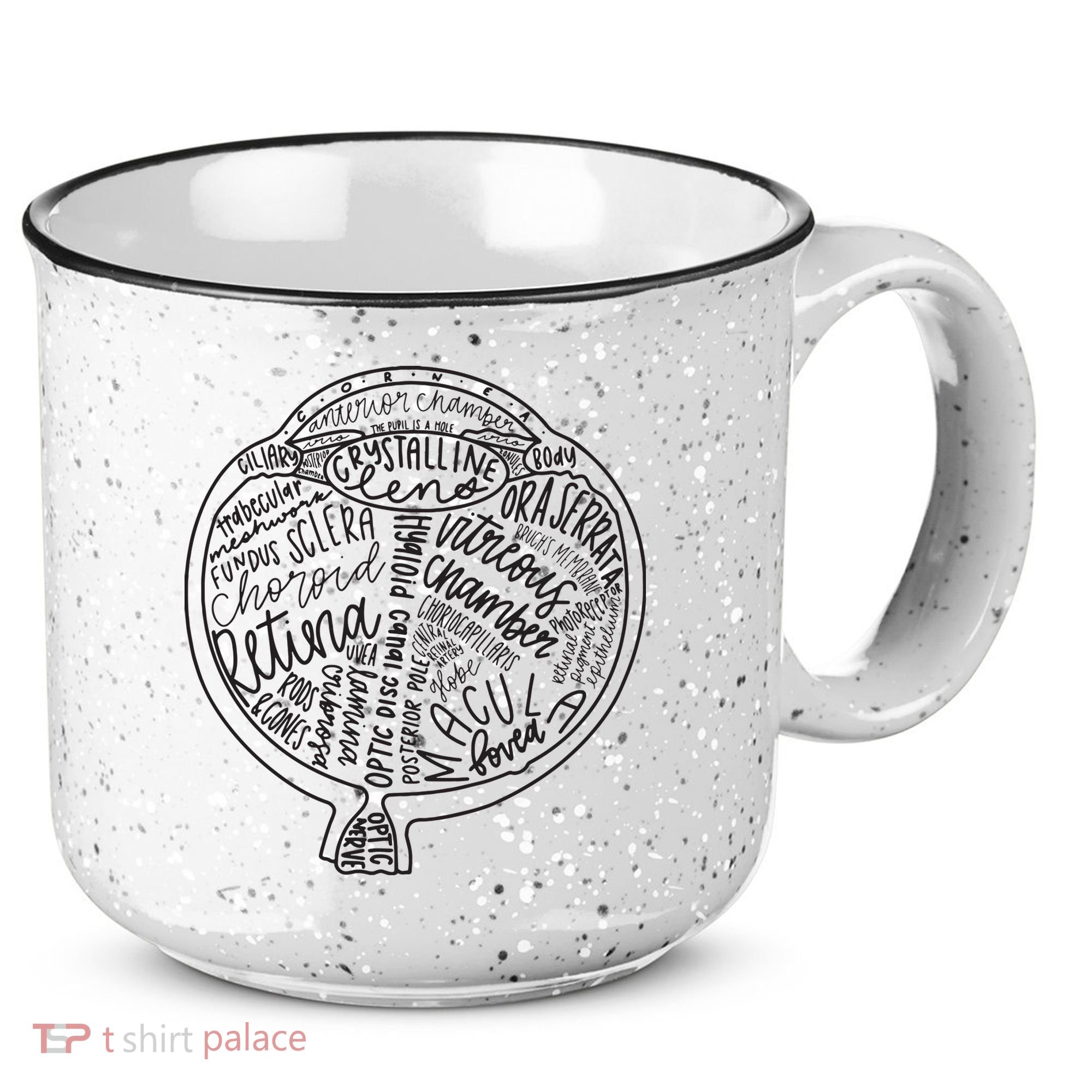 Optometrist Retina Tech Eyeball Anatomy Optician Eye Doctor 15oz Campfire Ceramic Mug