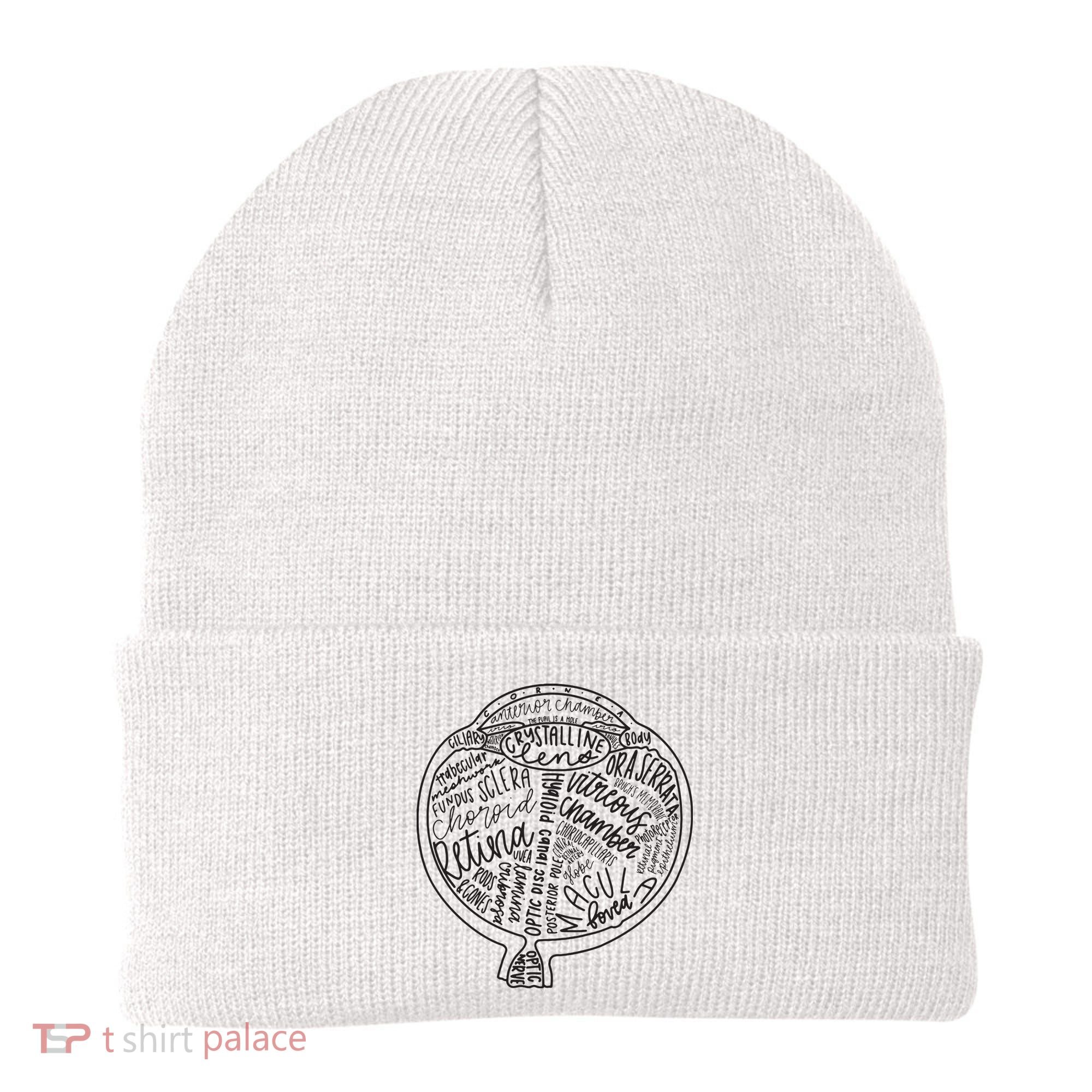 Optometrist Retina Tech Eyeball Anatomy Optician Eye Doctor Beanie