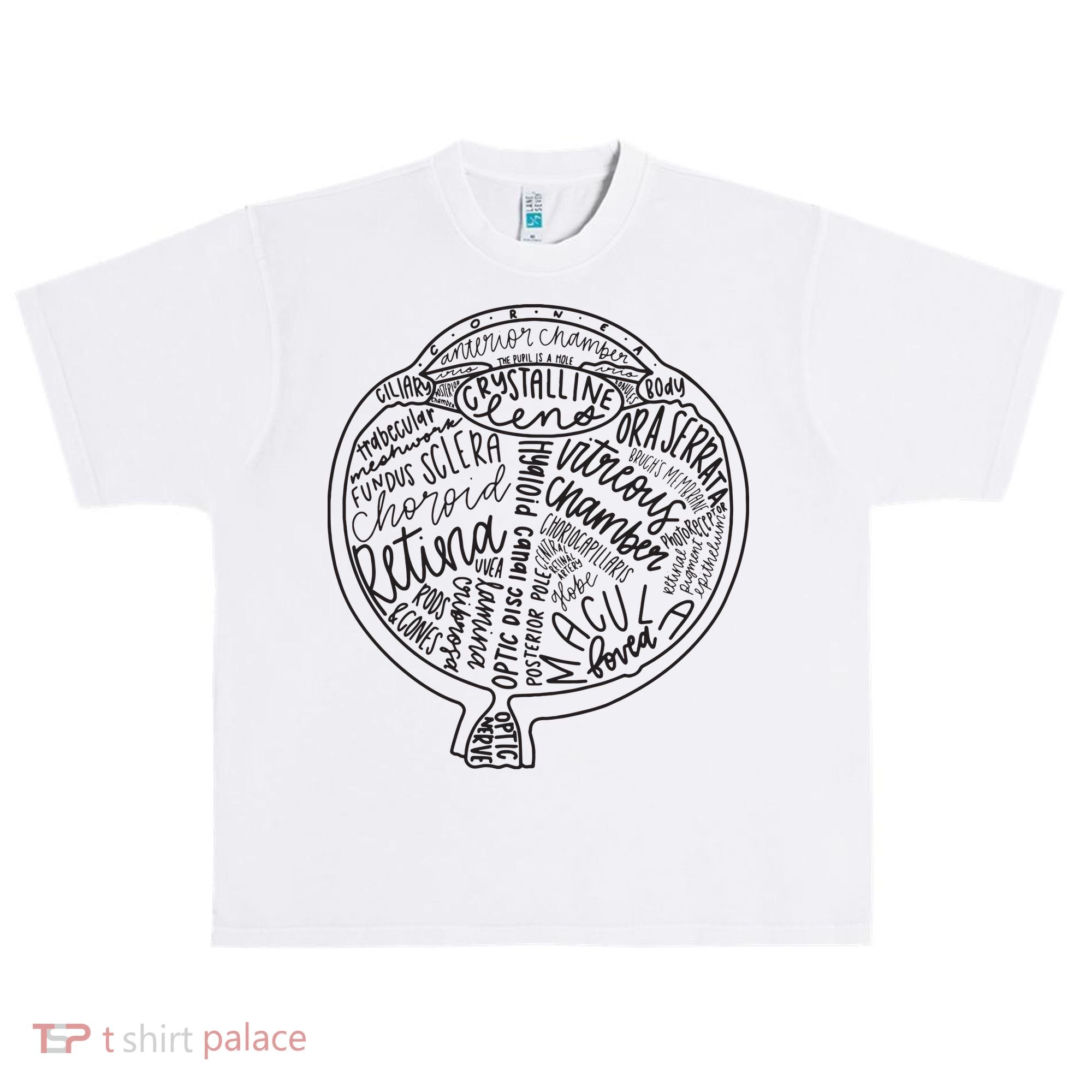 Optometrist Retina Tech Eyeball Anatomy Optician Eye Doctor Urban Oversized Heavyweight T-Shirt