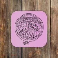 Optometrist Retina Tech Eyeball Anatomy Optician Eye Doctor Coaster thumb 0