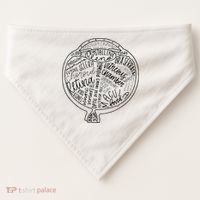 Optometrist Retina Tech Eyeball Anatomy Optician Eye Doctor USA-Made Doggie Bandana thumb 0