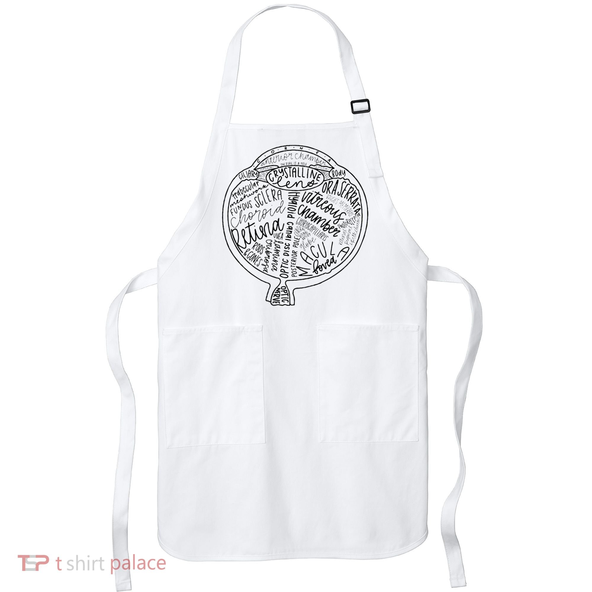 Optometrist Retina Tech Eyeball Anatomy Optician Eye Doctor Apron