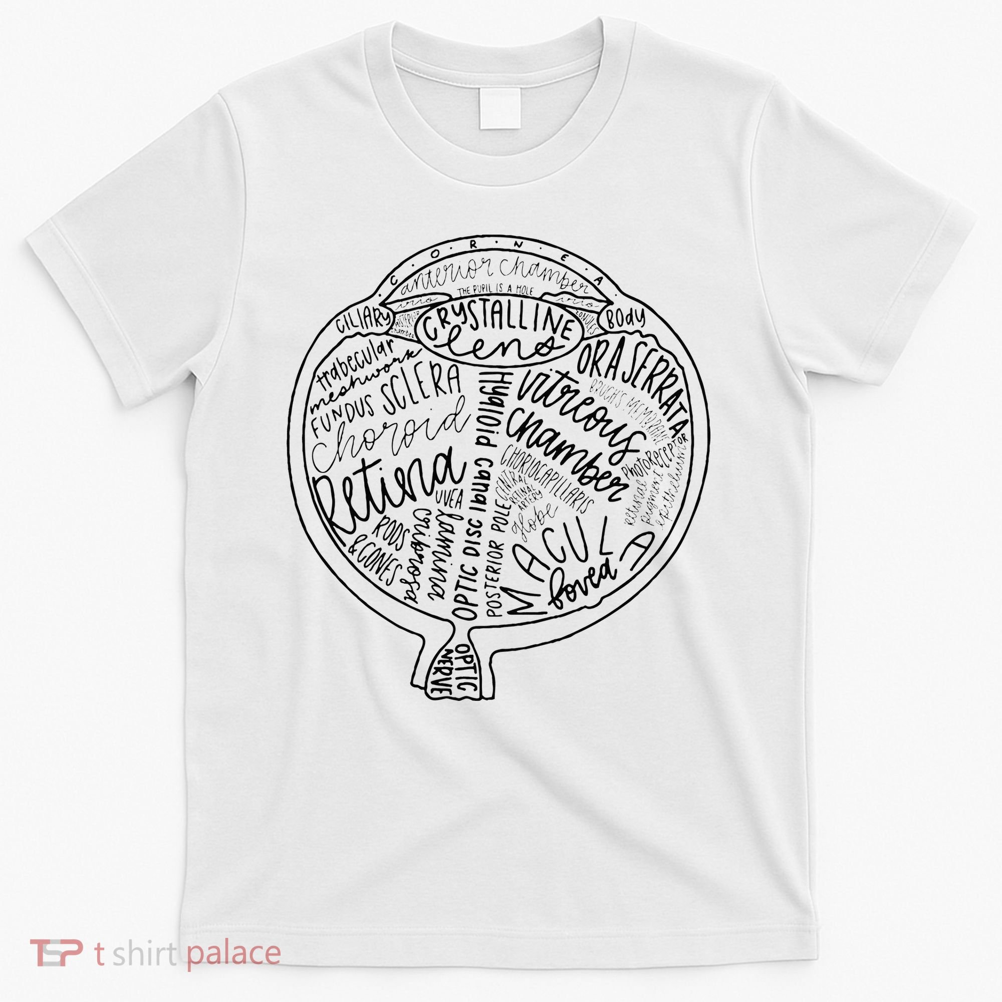 Optometrist Retina Tech Eyeball Anatomy Optician Eye Doctor T-Shirt