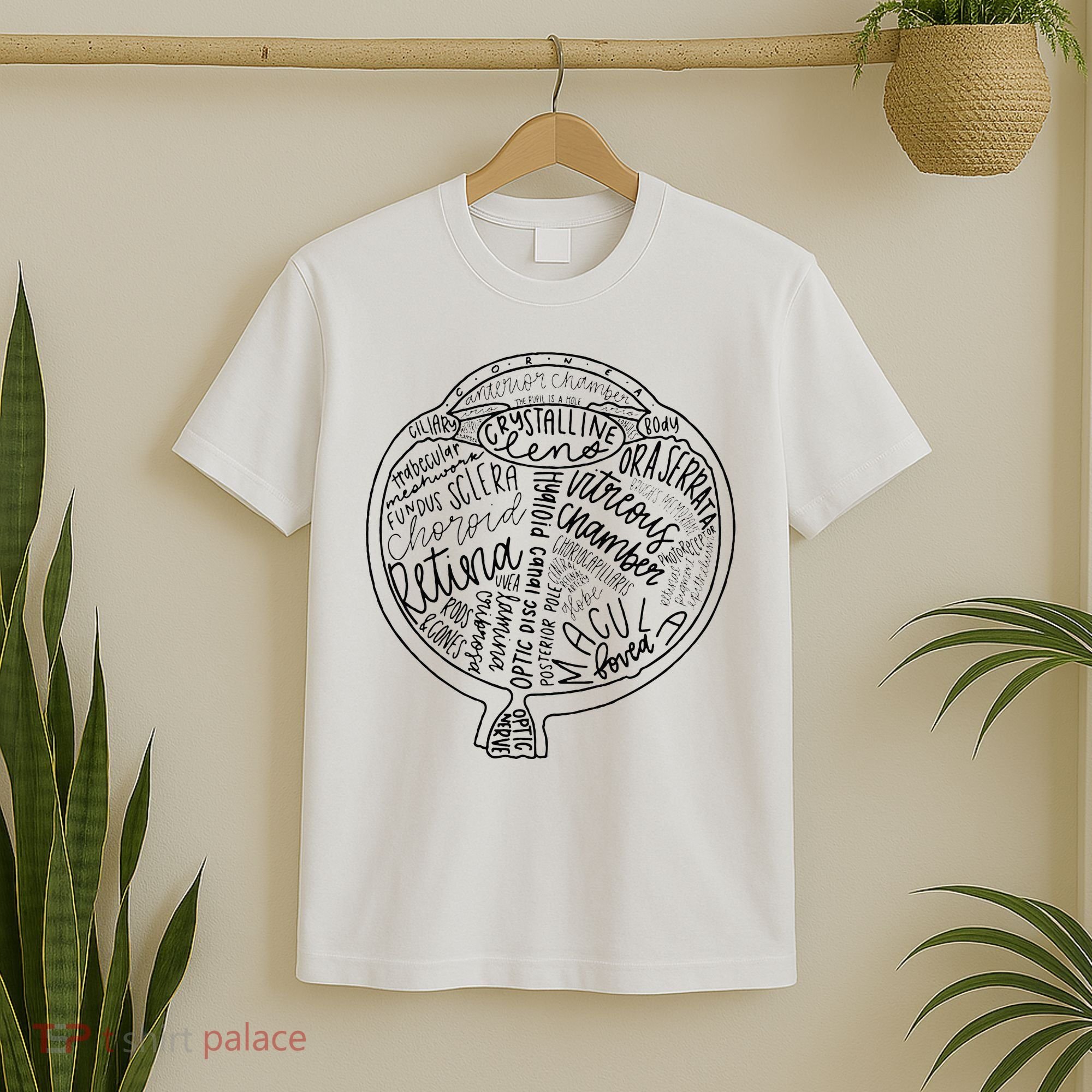 Optometrist Retina Tech Eyeball Anatomy Optician Eye Doctor T-Shirt