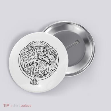 Optometrist Retina Tech Eyeball Anatomy Optician Eye Doctor Button