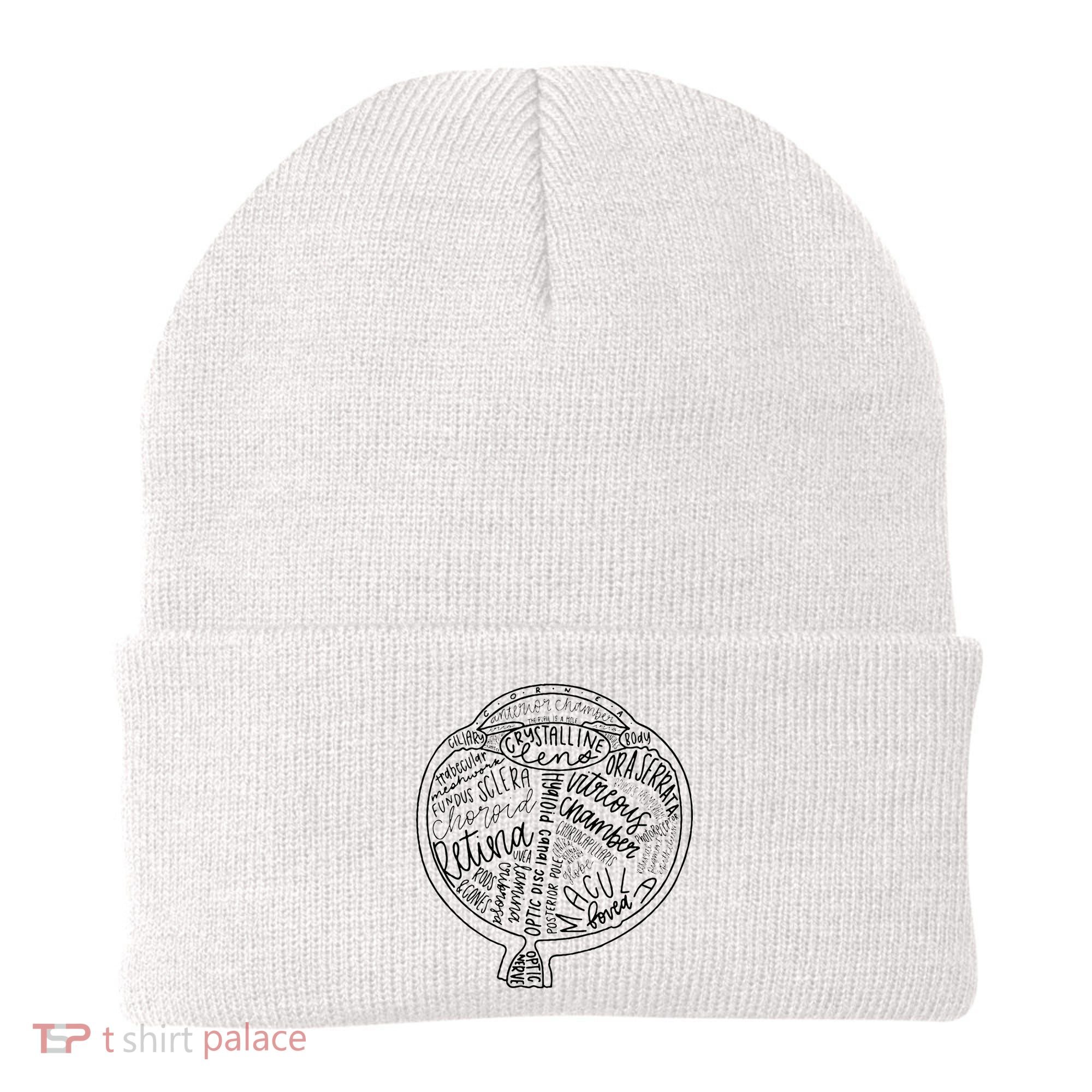 Optometrist Retina Tech Eyeball Anatomy Optician Eye Doctor Beanie
