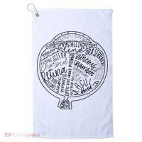 Optometrist Retina Tech Eyeball Anatomy Optician Eye Doctor Golf Towel thumb 0