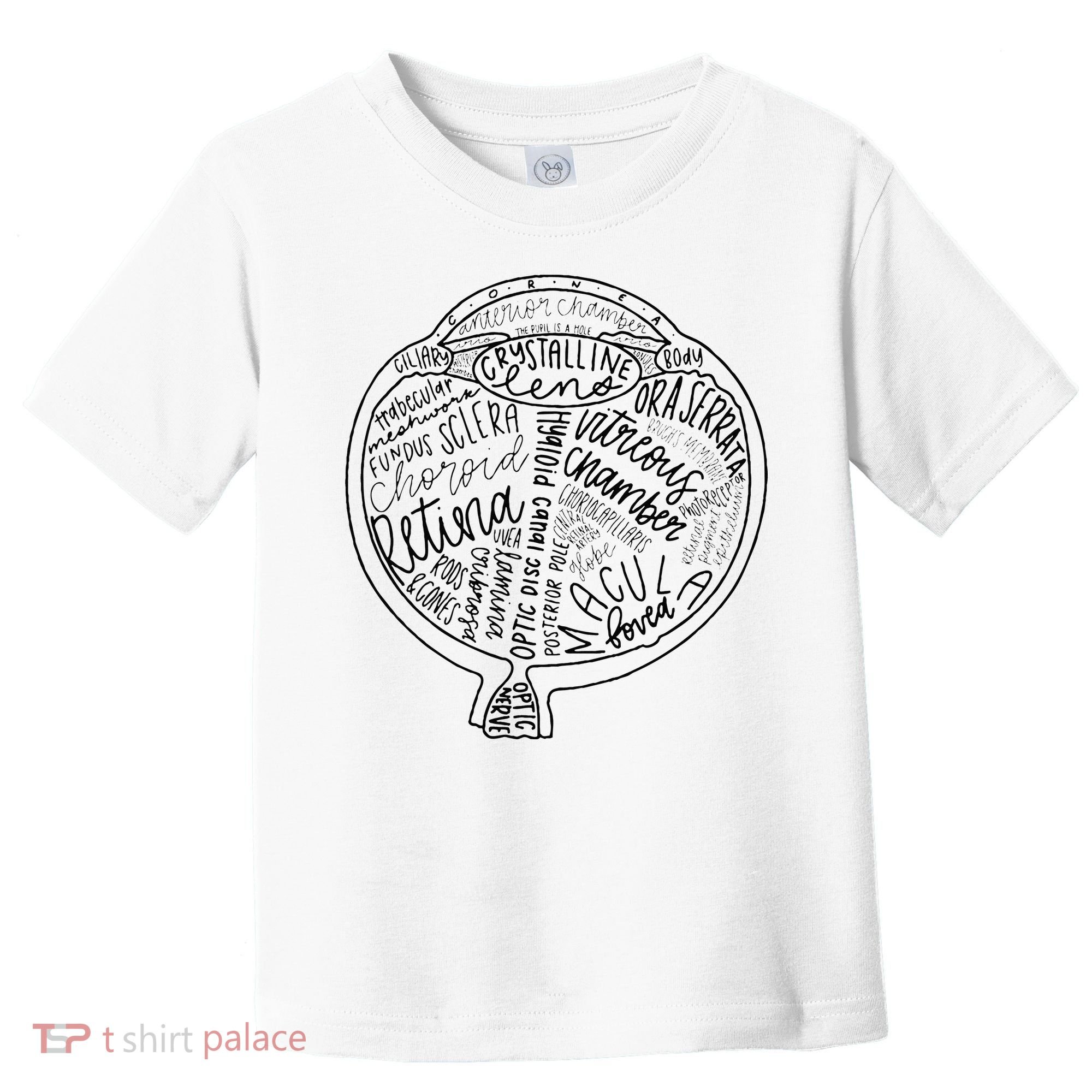 Optometrist Retina Tech Eyeball Anatomy Optician Eye Doctor Toddler T-Shirt