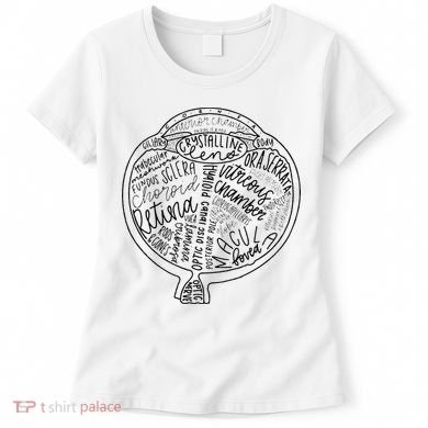 Optometrist Retina Tech Eyeball Anatomy Optician Eye Doctor Women's T-Shirt