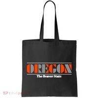 Oregon Retro The Beaver State Logo Tote Bag thumb 0