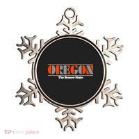 Oregon Retro The Beaver State Logo Ornament thumb 0