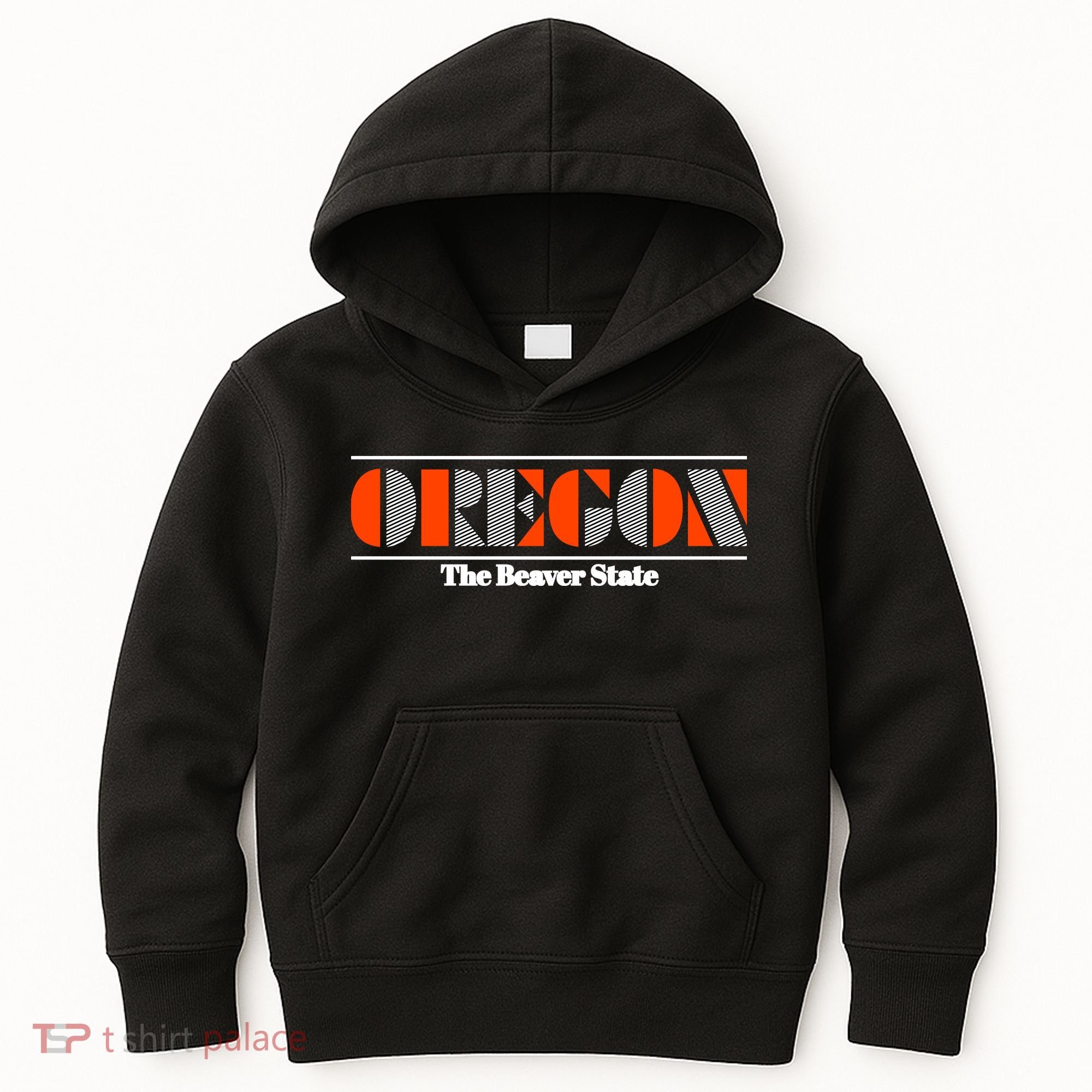 Oregon Retro The Beaver State Logo Kids Hoodie