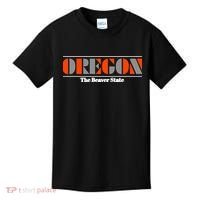 Oregon Retro The Beaver State Logo Kids T-Shirt thumb 0