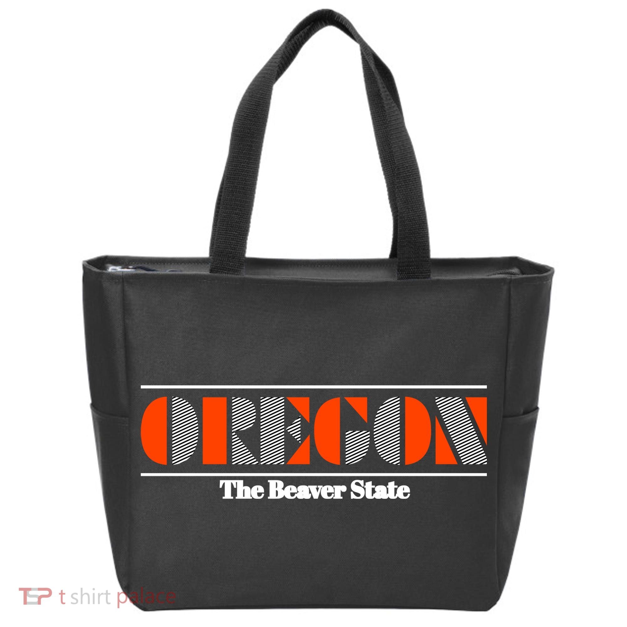 Oregon Retro The Beaver State Logo Tote Bag