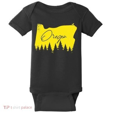 Oregon Retro Vintage Baby Bodysuit