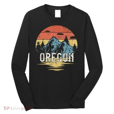 Oregon Retro Vintage Long Sleeve Shirt