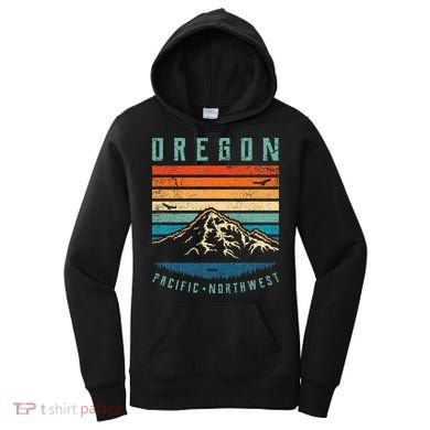 Oregon Retro Vintage Portland Home State Mountains Women's Hoodie