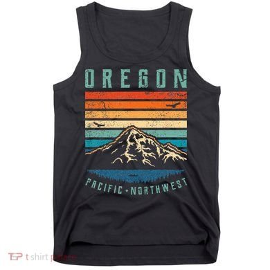 Oregon Retro Vintage Portland Home State Mountains Tank Top