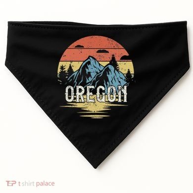 Oregon Retro Vintage USA-Made Doggie Bandana