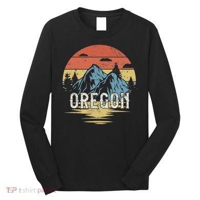 Oregon Retro Vintage Long Sleeve Shirt
