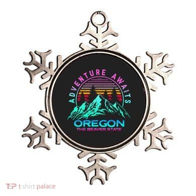 Oregon Retro Vintage Mountain Outdoors State Ornament