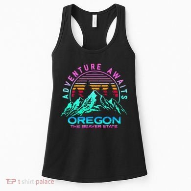 Oregon Retro Vintage Mountain Outdoors State Women's Tank Top