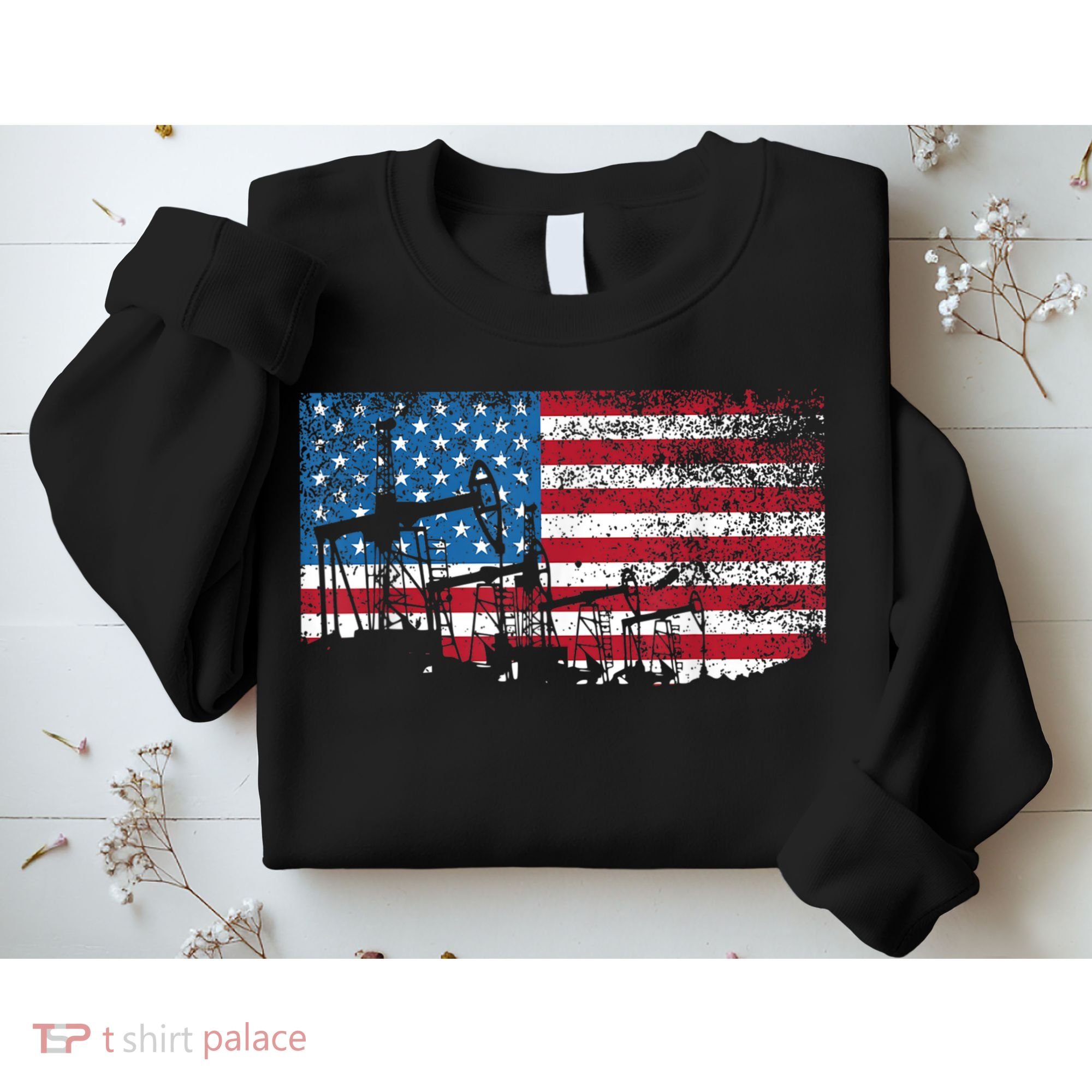 Oil Rig Worker Roughnecks Oilfield Man American Sweatshirt