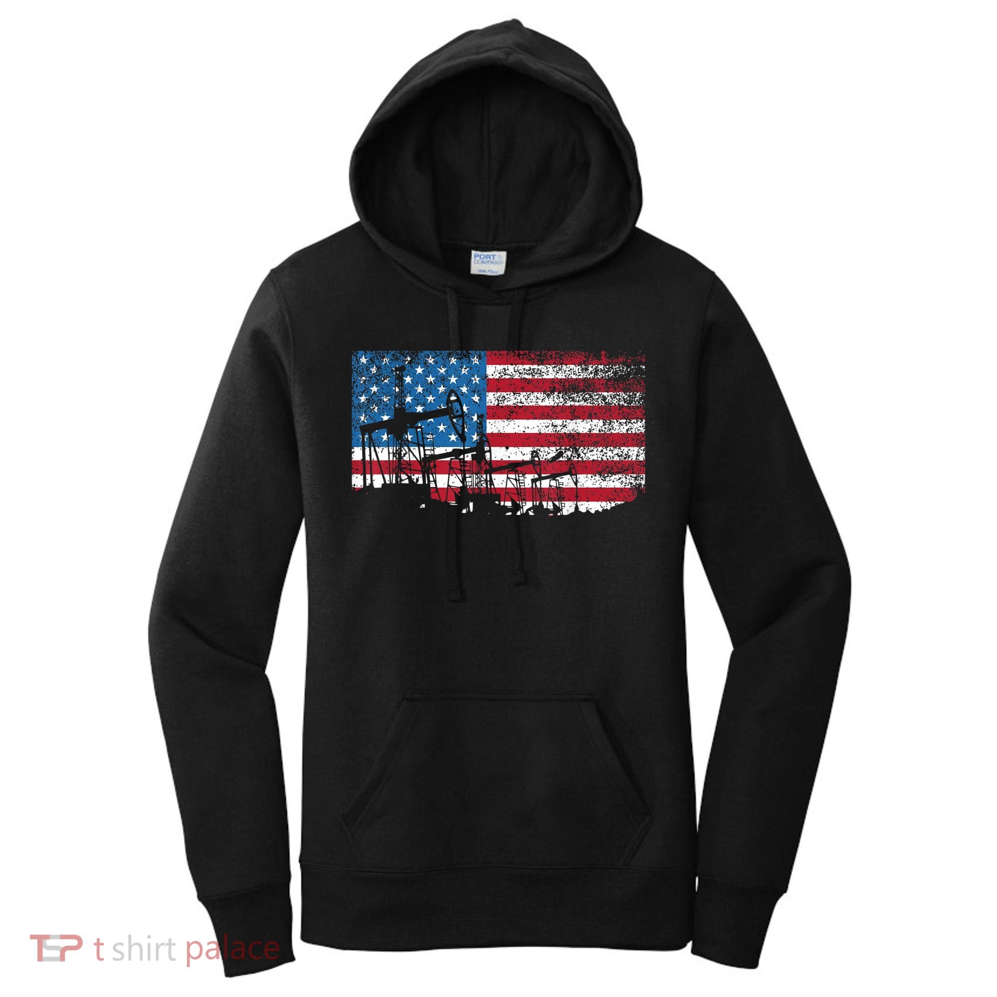 Oil Rig Worker Roughnecks Oilfield Man American Women's Hoodie