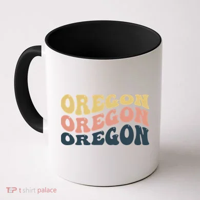 Oregon Retro Waves Coffee Mug