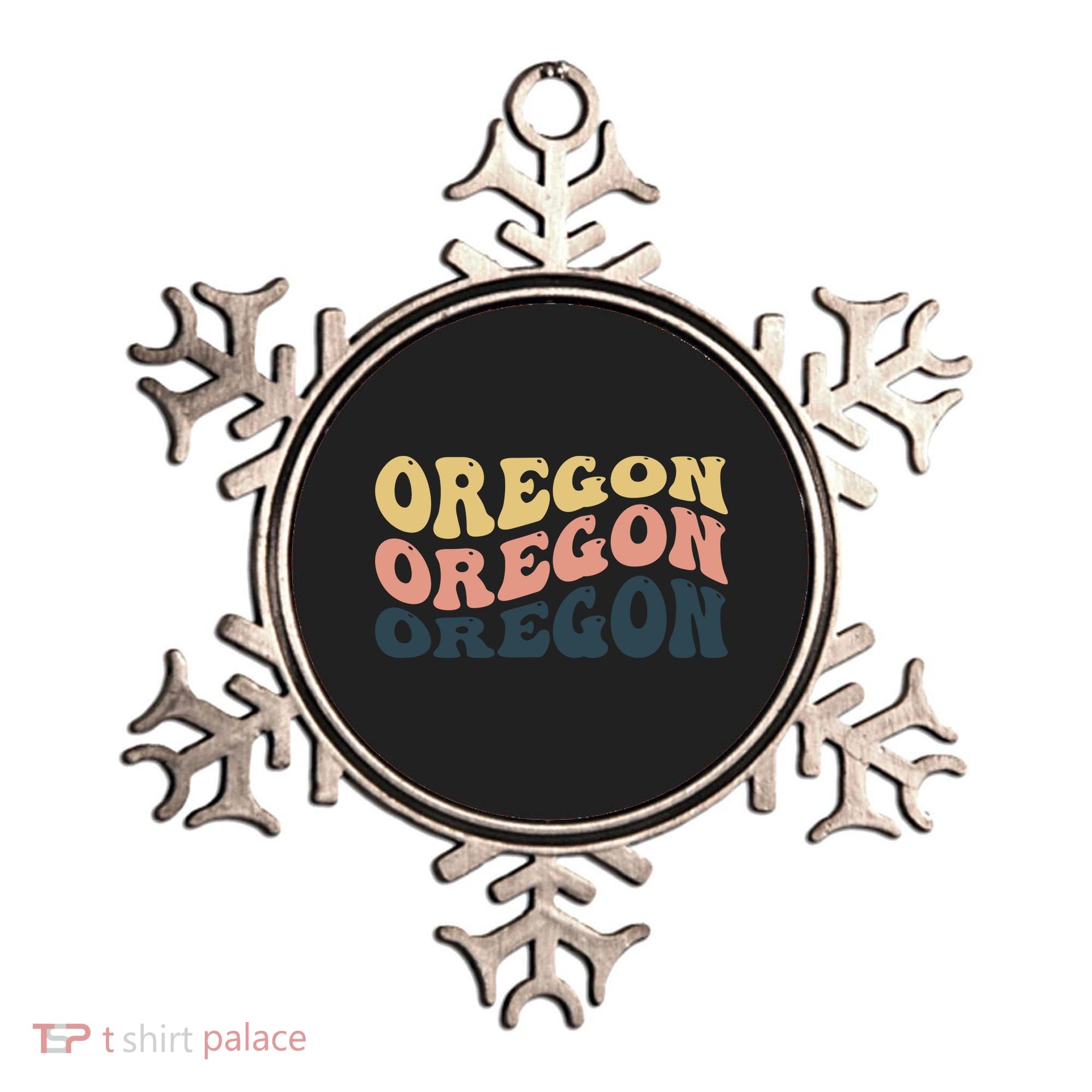 Oregon Retro Waves Ornament