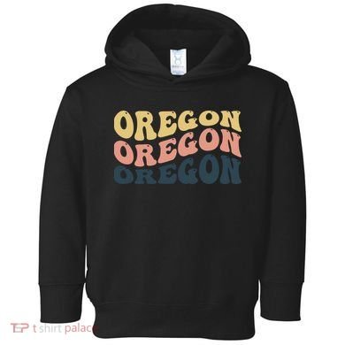 Oregon Retro Waves Toddler Hoodie