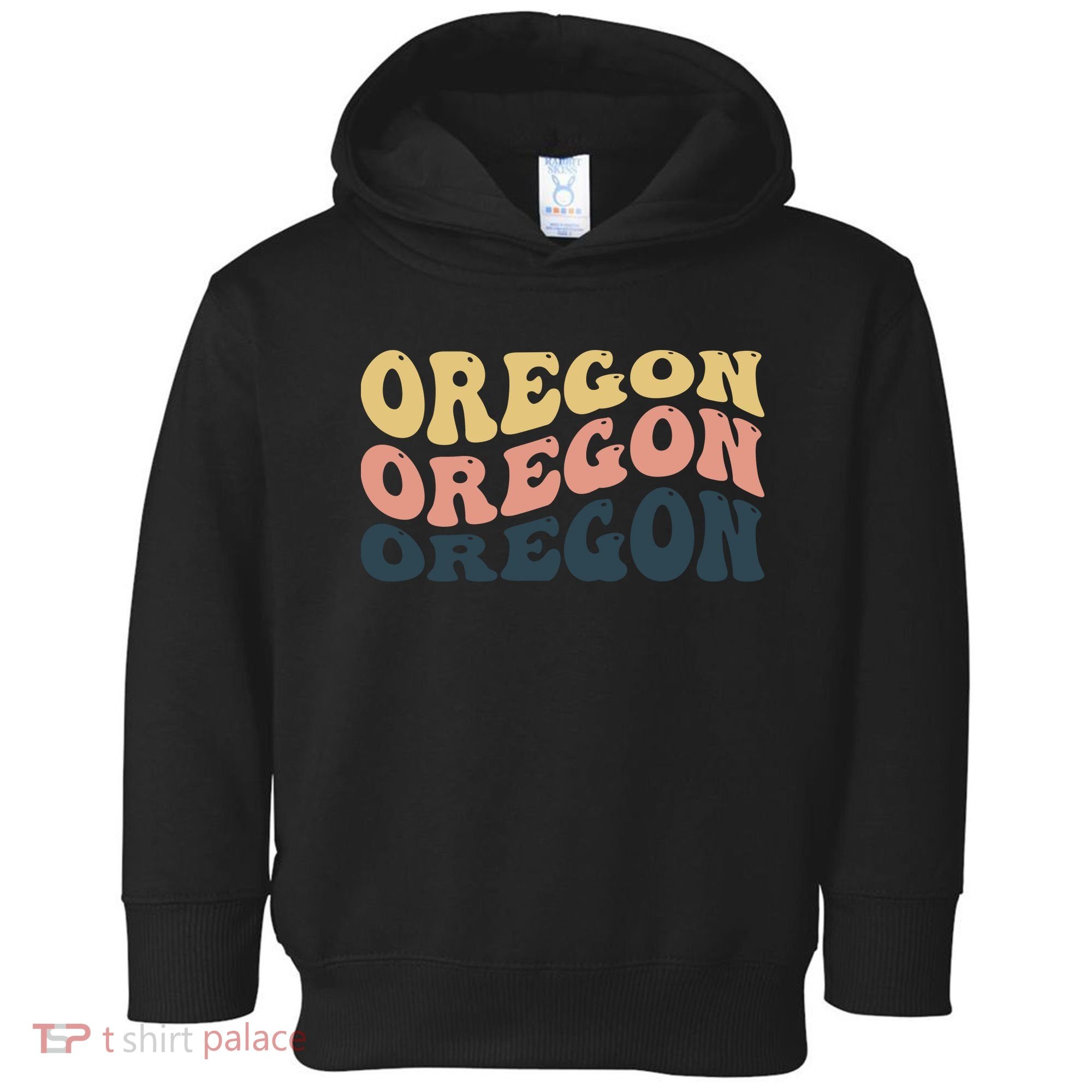 Oregon Retro Waves Toddler Hoodie