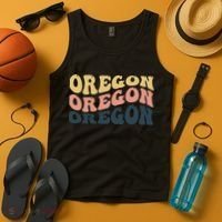 Oregon Retro Waves Tank Top thumb 4
