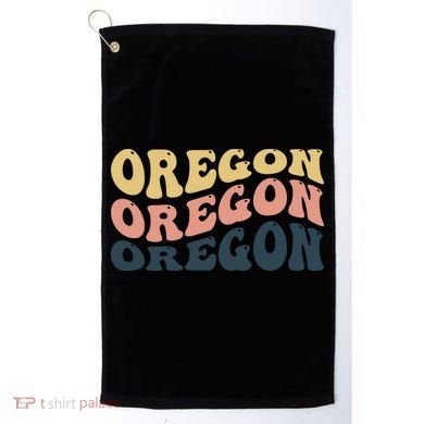 Oregon Retro Waves Golf Towel