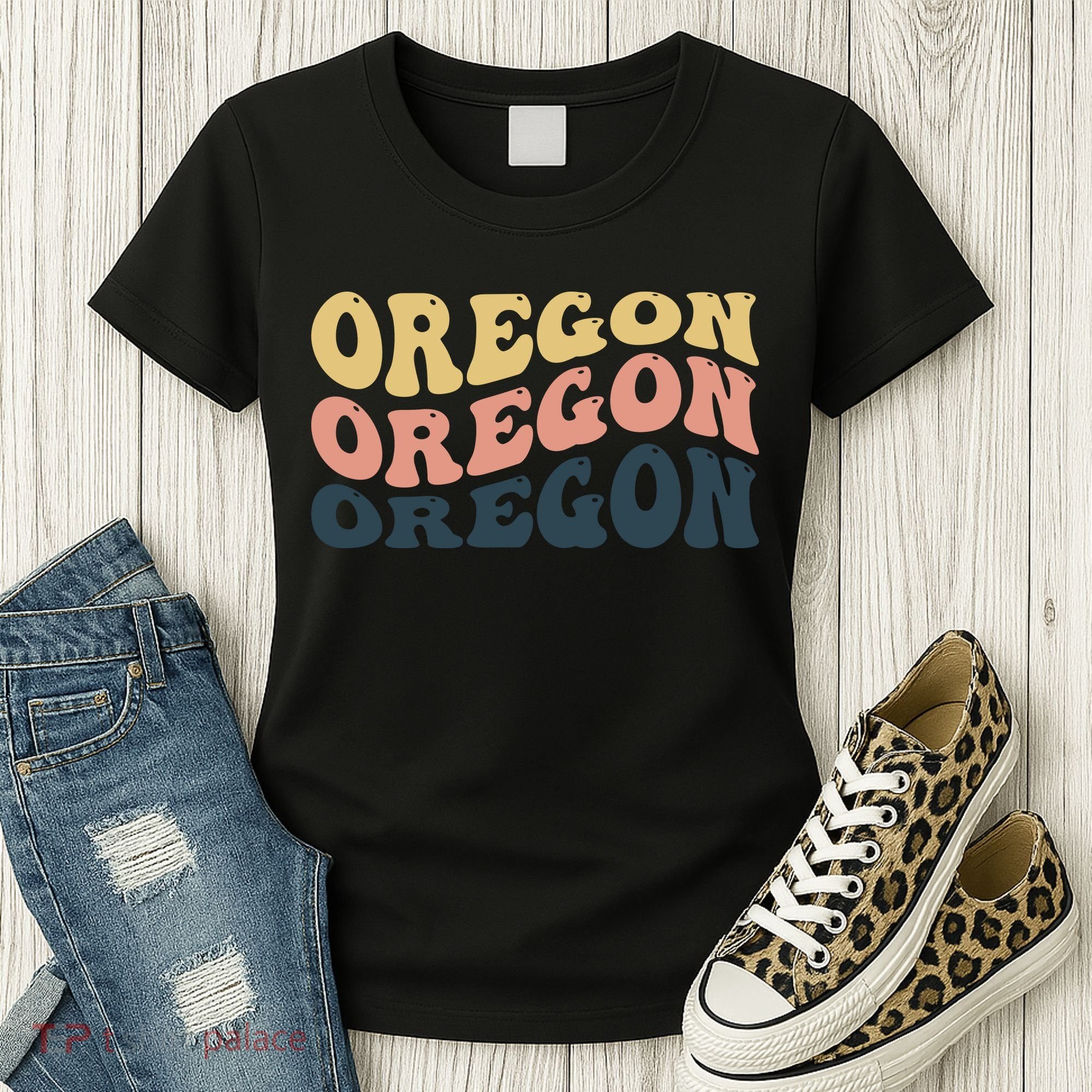 Oregon Retro Waves Women's T-Shirt