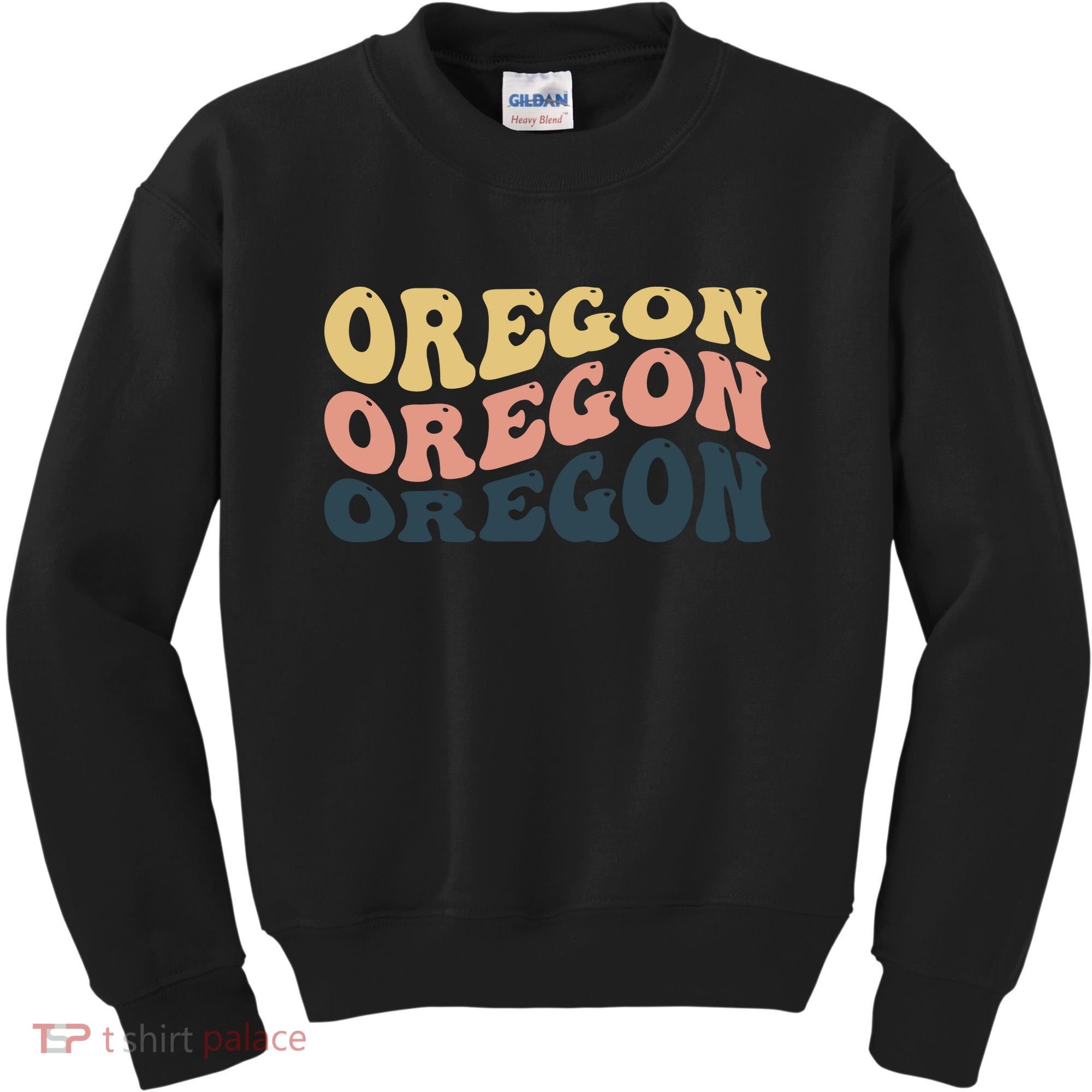 Oregon Retro Waves Kids Sweatshirt