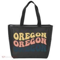 Oregon Retro Waves Tote Bag thumb 0