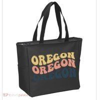 Oregon Retro Waves Tote Bag thumb 2