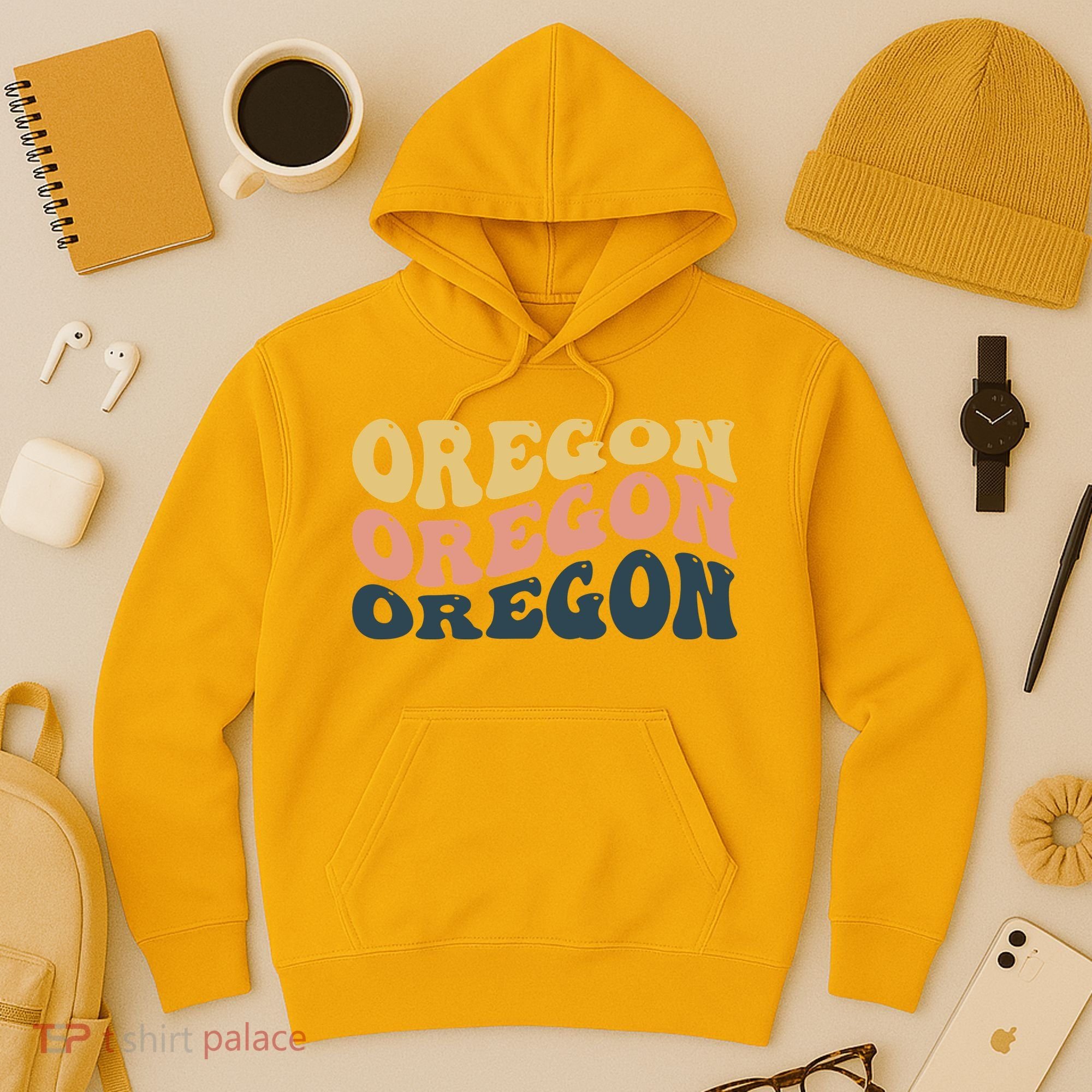 Oregon Retro Waves Hoodie