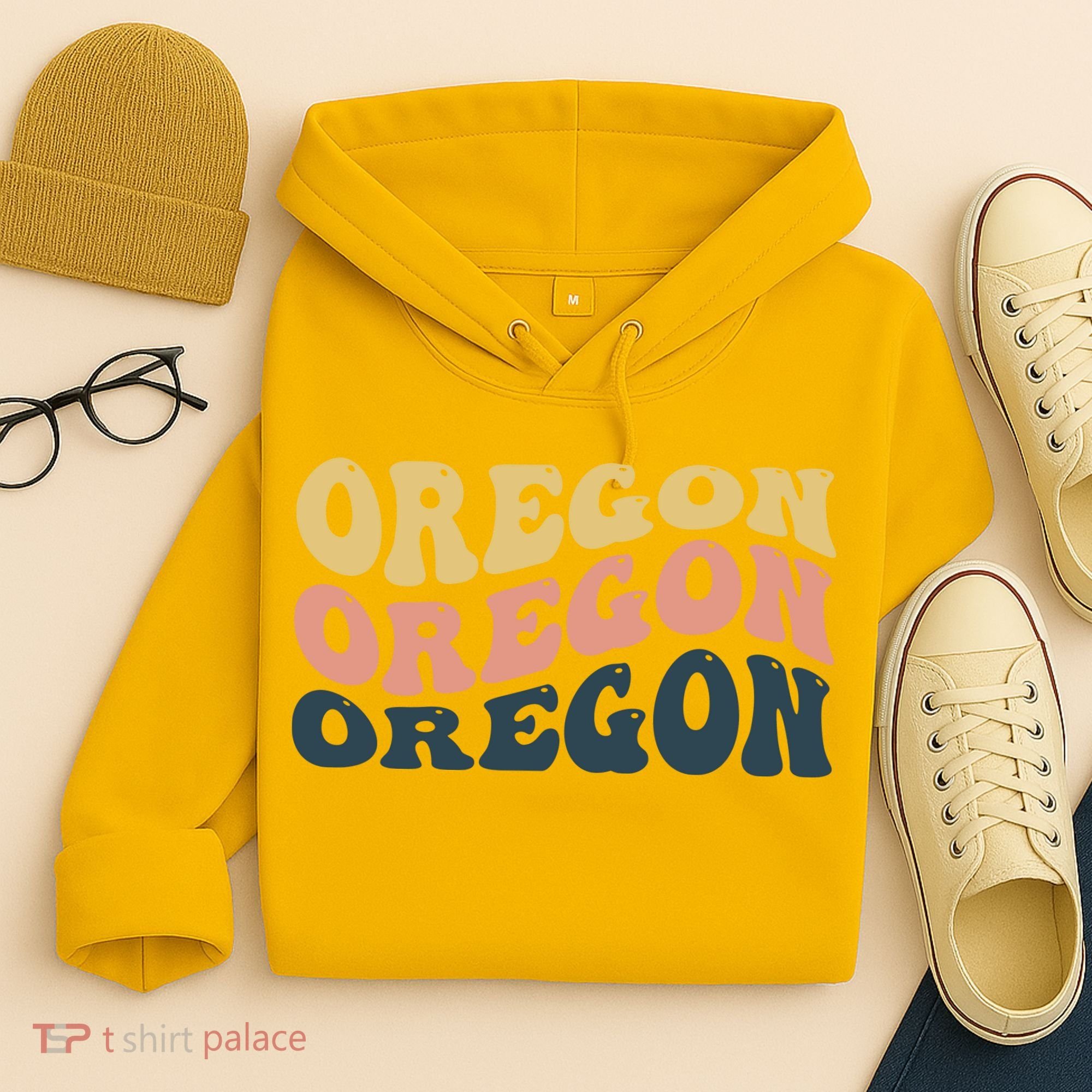 Oregon Retro Waves Hoodie