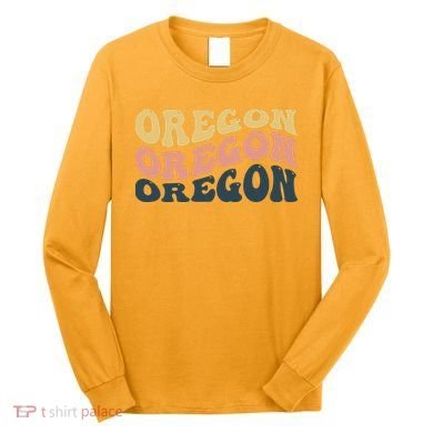 Oregon Retro Waves Long Sleeve Shirt