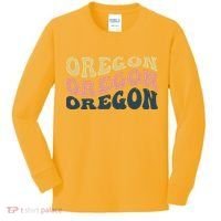Oregon Retro Waves Kids Long Sleeve Shirt thumb 0