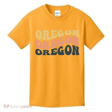 Oregon Retro Waves Kids T-Shirt