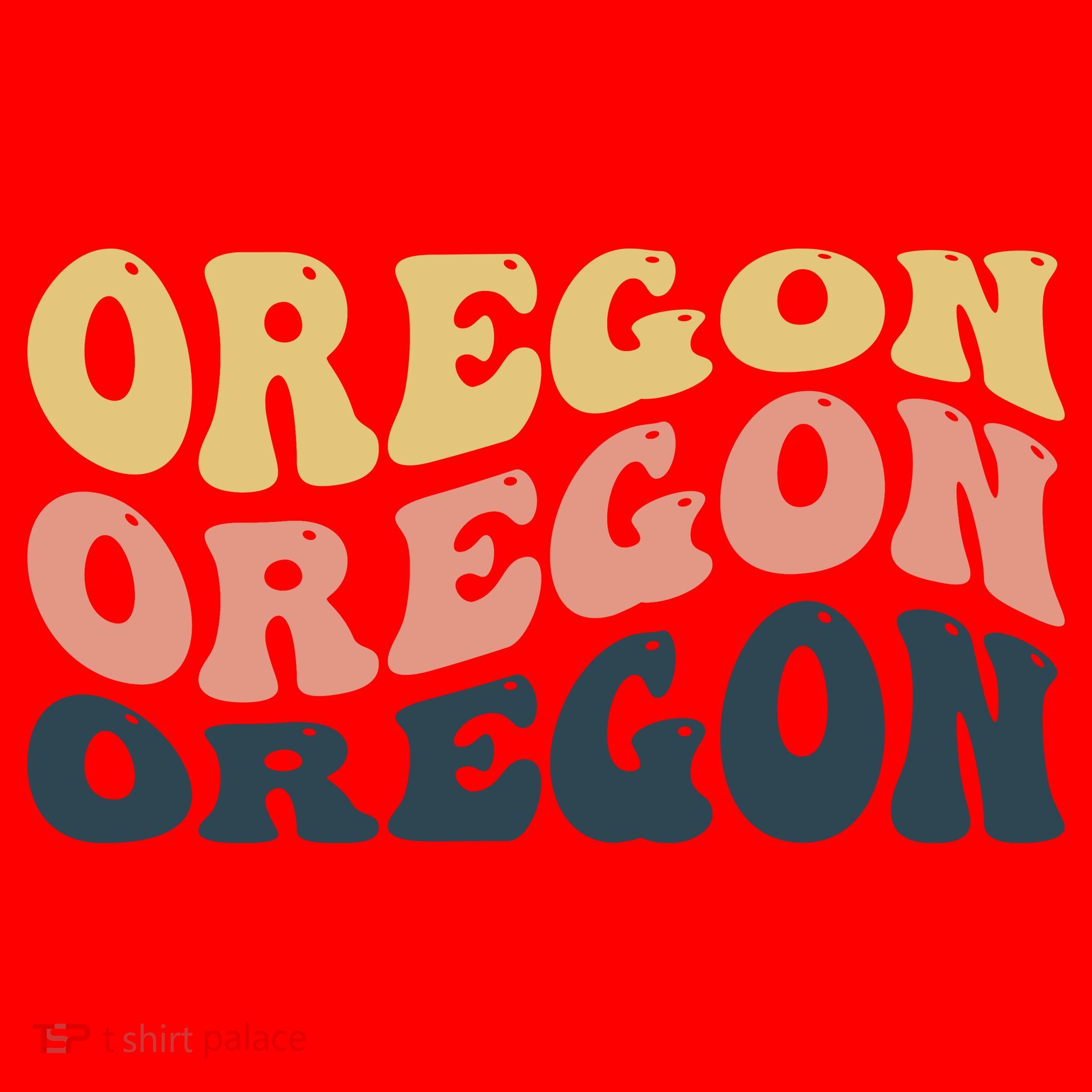Oregon Retro Waves Santa Hat