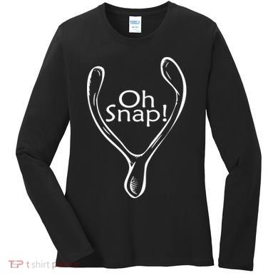Oh Snap Wishbone Women's Long Sleeve Shirt