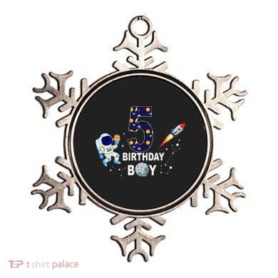 Outer Space 5th Birthday 5 Year Old Solar System Astronaut Ornament