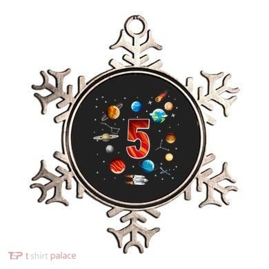 Outer Space 5 Years Old 5th Birthday Boys Planets Astronaut Ornament